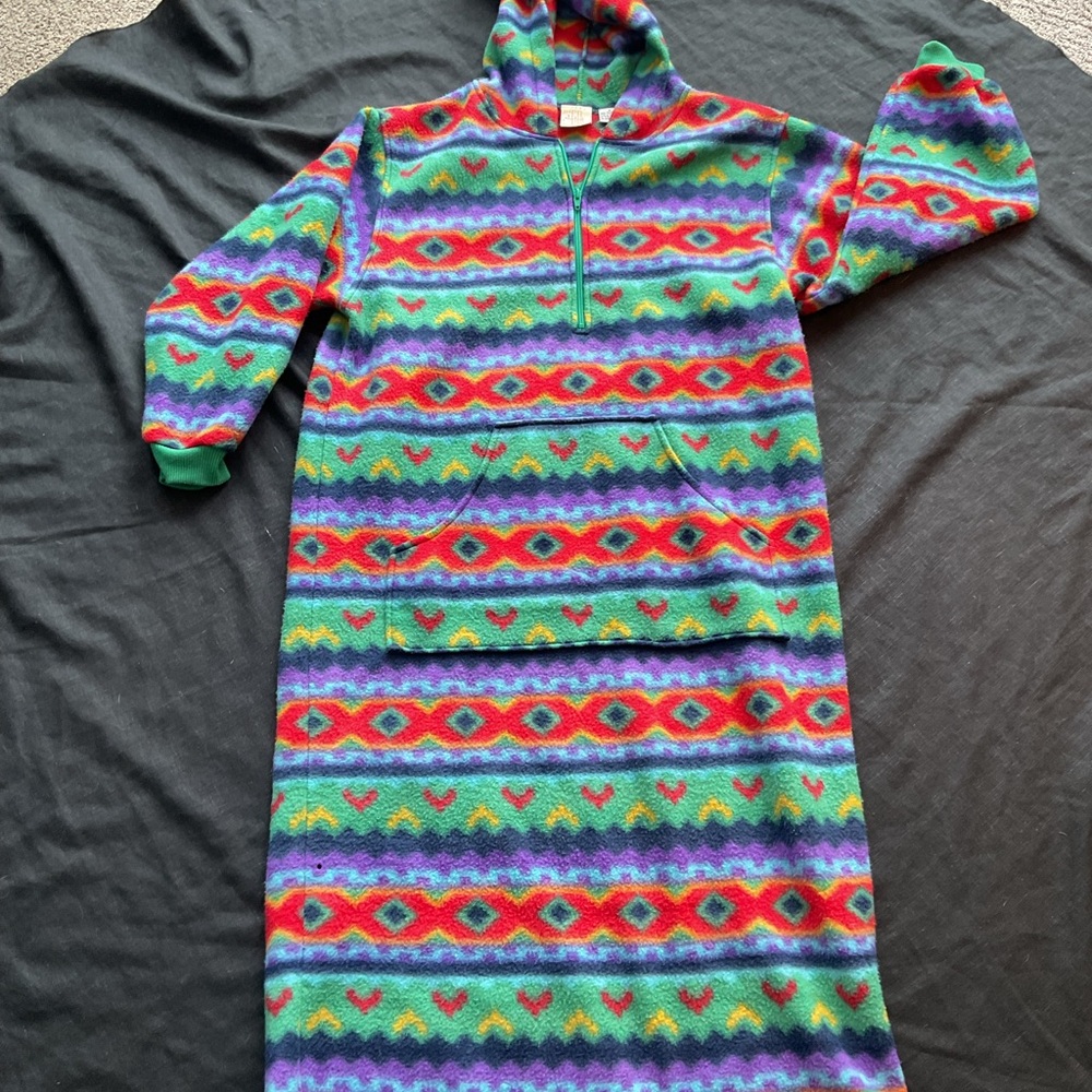 Vintage TODAY TONIGHT Aztec Fleece Robe M